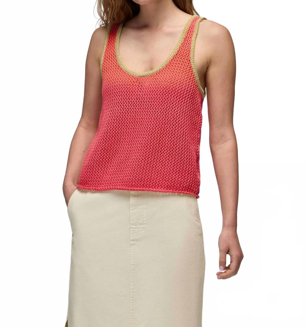 NEW PRANA spring awakening tank top in guava